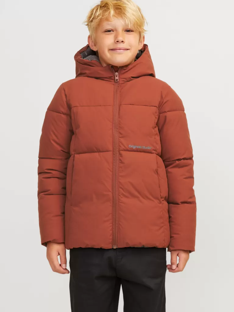 JACK & JONES Kurtki^Kurtka puchowa Junior Czerwony