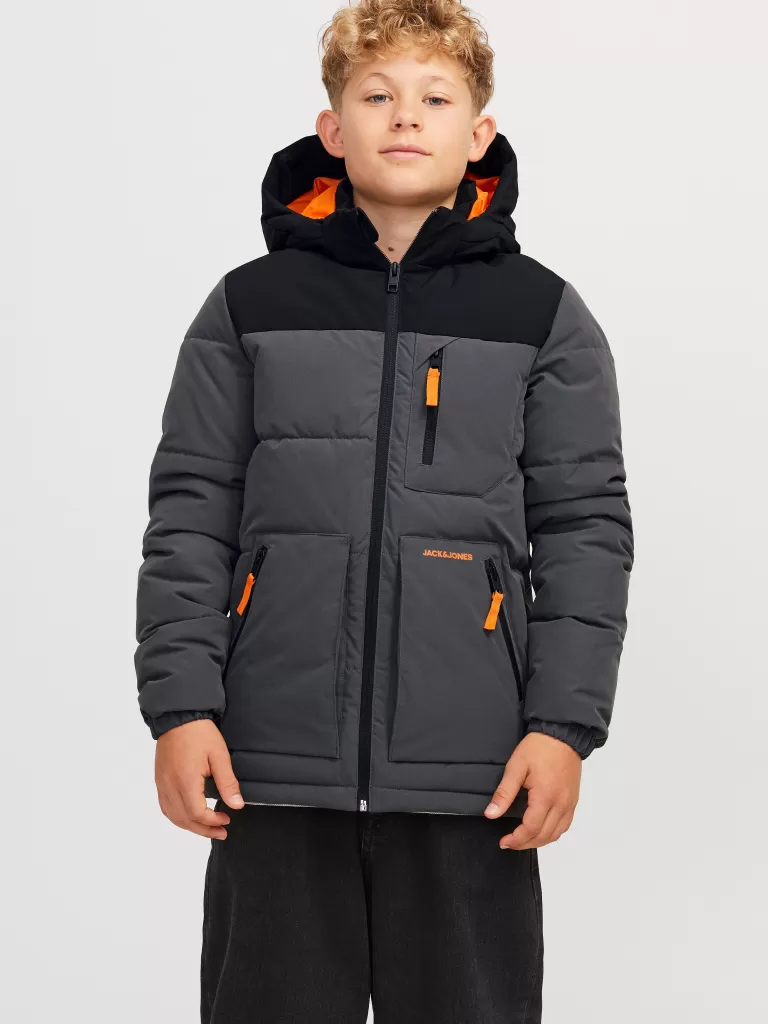 JACK & JONES Kurtki^Kurtka puchowa Junior Szary
