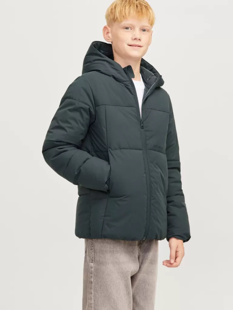 JACK & JONES Kurtki^Kurtka puchowa Junior Zielony