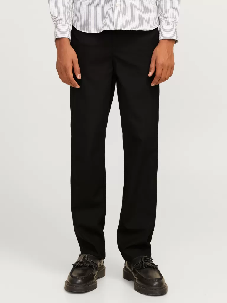 JACK & JONES Spodnie^Luźne spodnie Junior Czarny