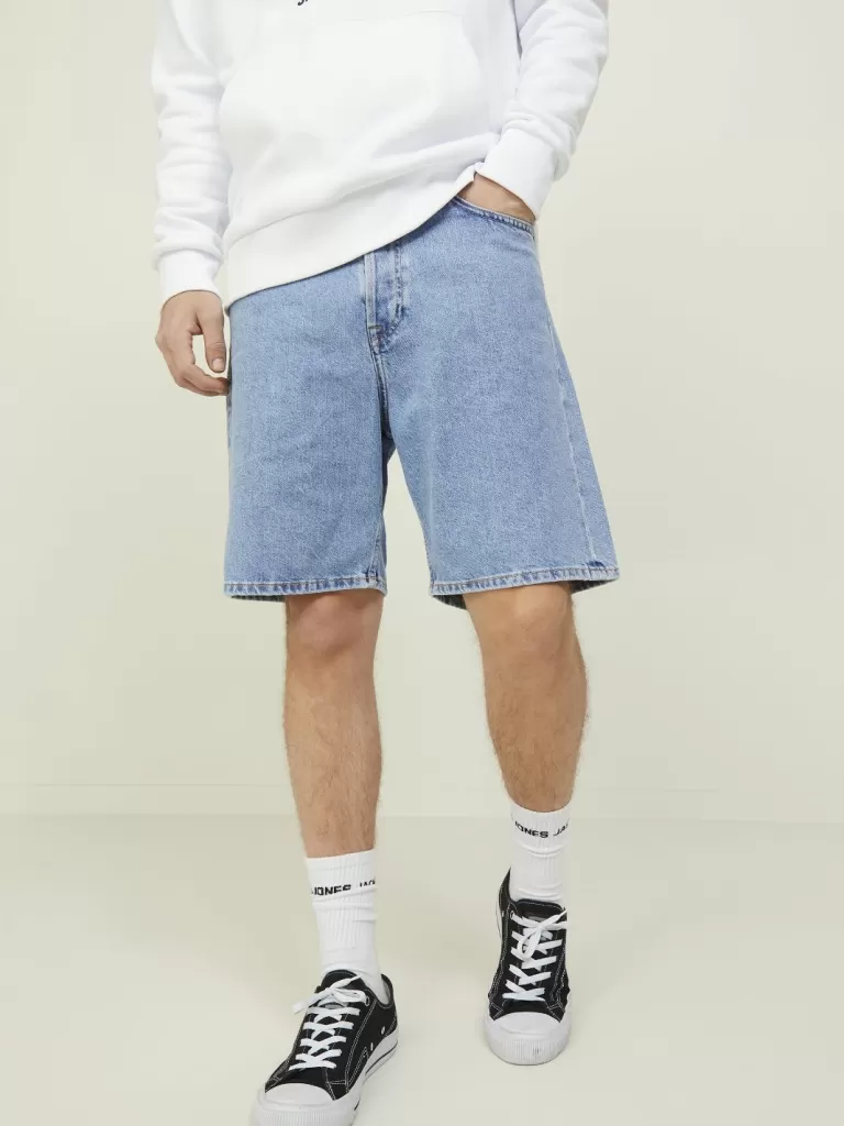 JACK & JONES Krótkie Spodenki | Szorty Jeansowe^Luźno dopasowane Jeansowe szorty Niebieski