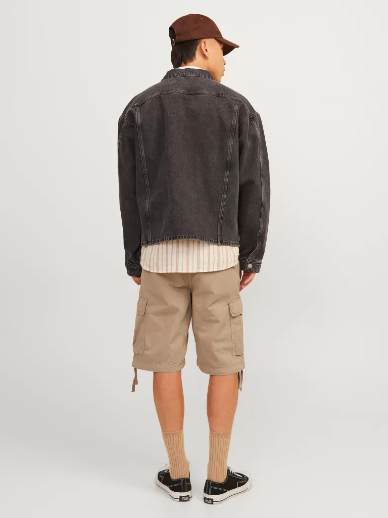 JACK & JONES Krótkie Spodenki^Luźno dopasowane Krótkie spodenki o luźnym kroju Beżowy