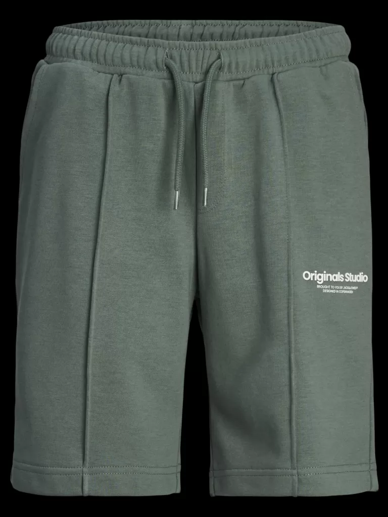 JACK & JONES Krótkie Spodenki | Wyprzedaż^Luźno dopasowane Szorty dresowe Mini Zielony