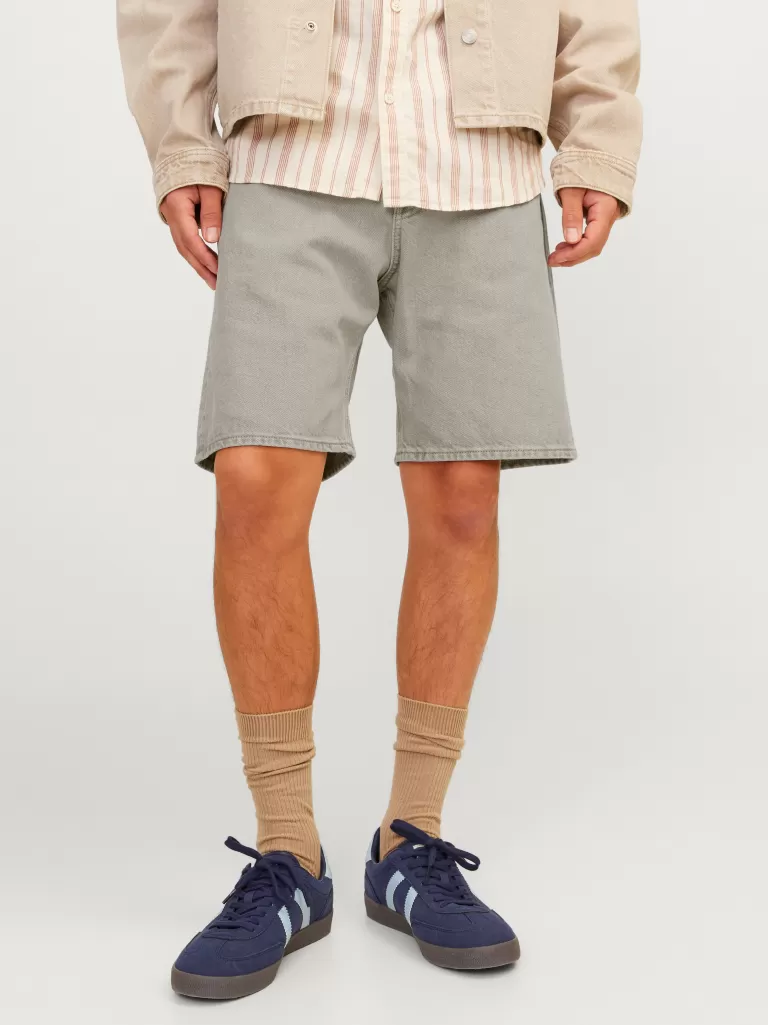 JACK & JONES Krótkie Spodenki^Luźno dopasowane Szorty o luźnym kroju Beżowy