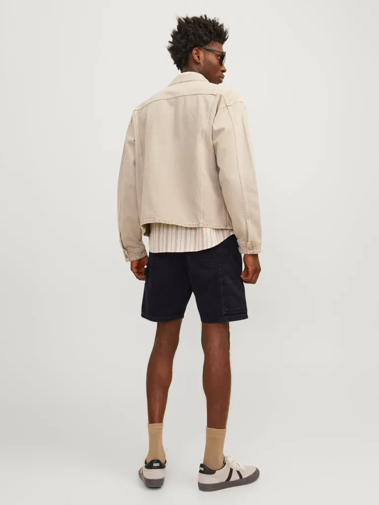 JACK & JONES Krótkie Spodenki^Luźno dopasowane Szorty o luźnym kroju Czarny