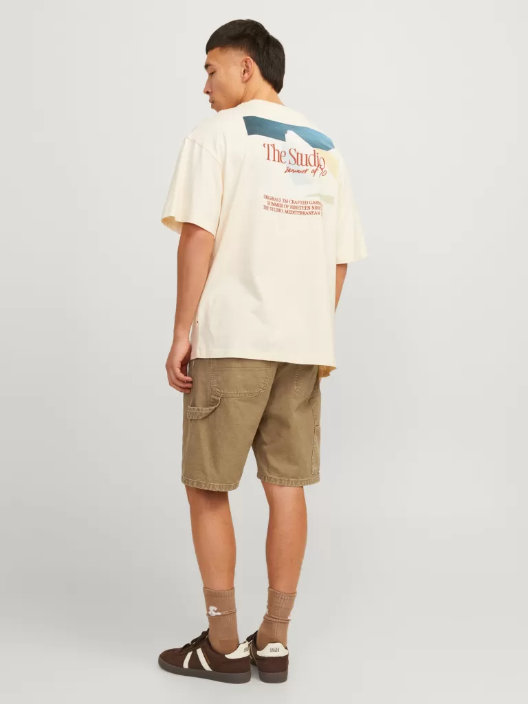 JACK & JONES Krótkie Spodenki^Luźno dopasowane Szorty o luźnym kroju Brązowy
