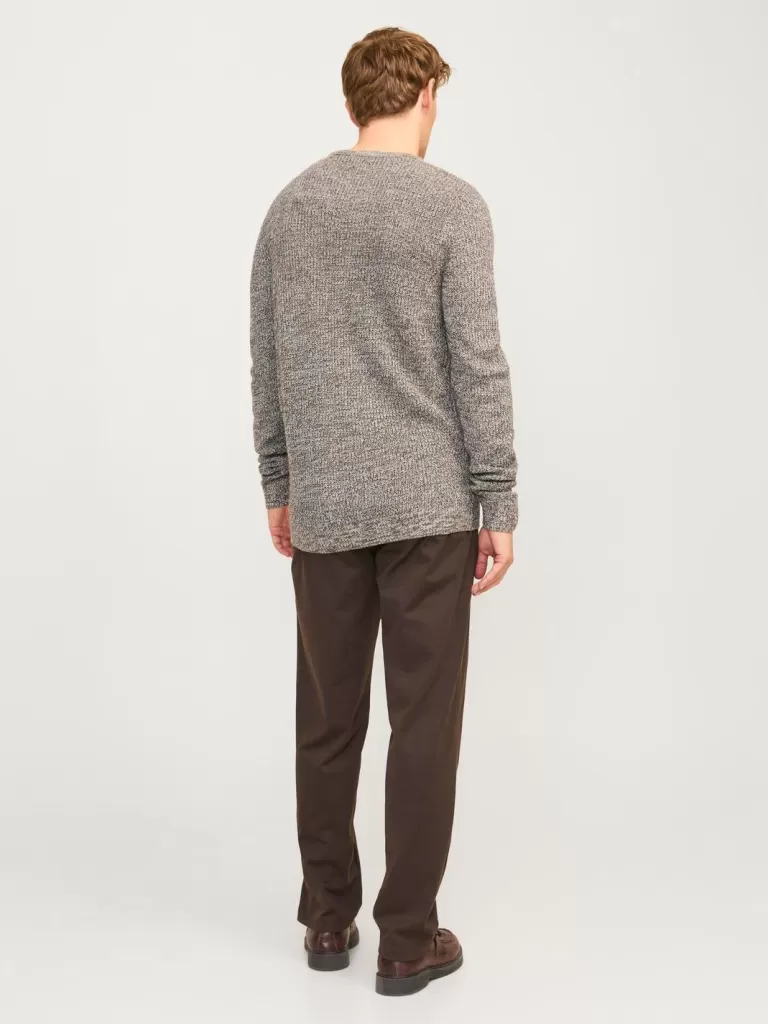 JACK & JONES Swetry^Melanż Sweter wkładany przez głowę Szary