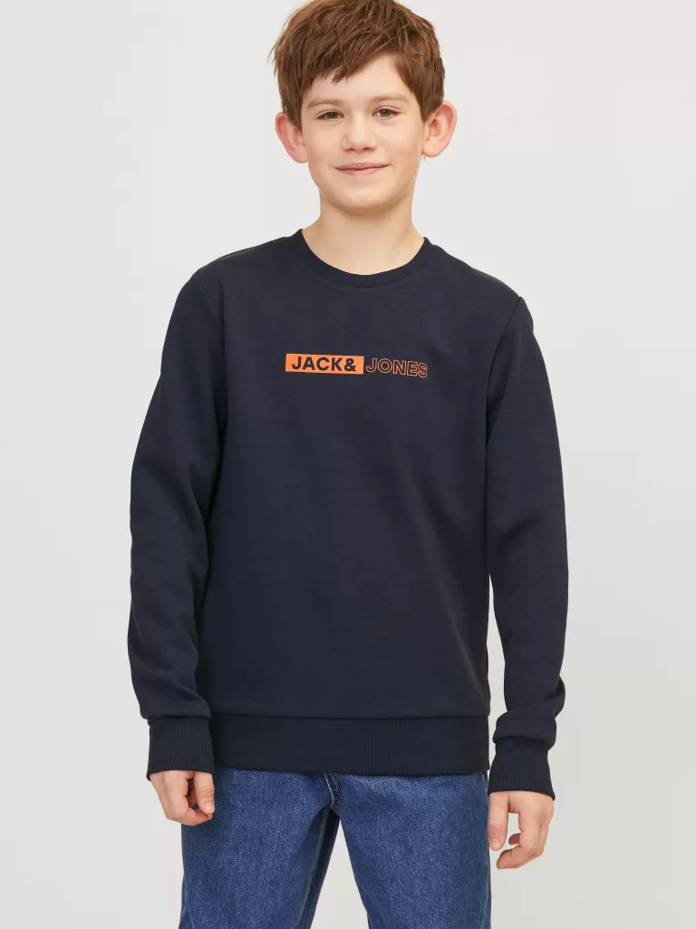 JACK & JONES Bluzy | Wyprzedaż^Nadruk Bluza Junior Niebieski