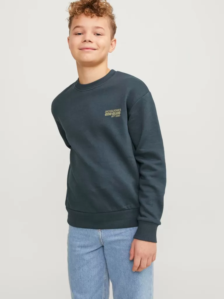 JACK & JONES Bluzy | Wyprzedaż^Nadruk Bluza Junior Zielony