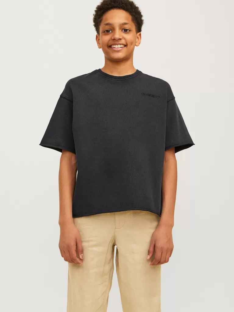 JACK & JONES Bluzy | Wyprzedaż^Nadruk Bluza Junior Czarny