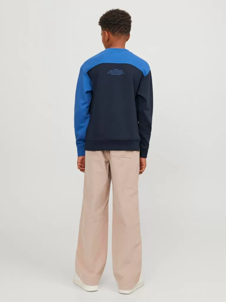 JACK & JONES Bluzy | Wyprzedaż^Nadruk Bluza Junior Niebieski