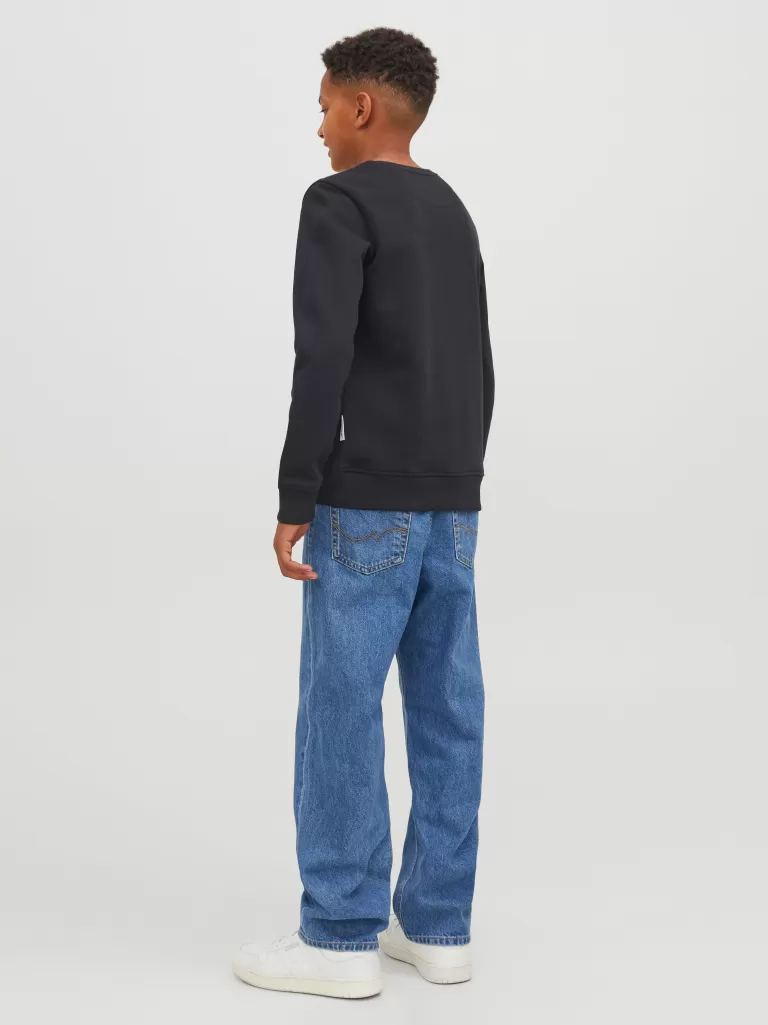 JACK & JONES Bluzy | Wyprzedaż^Nadruk Bluza Junior Czarny