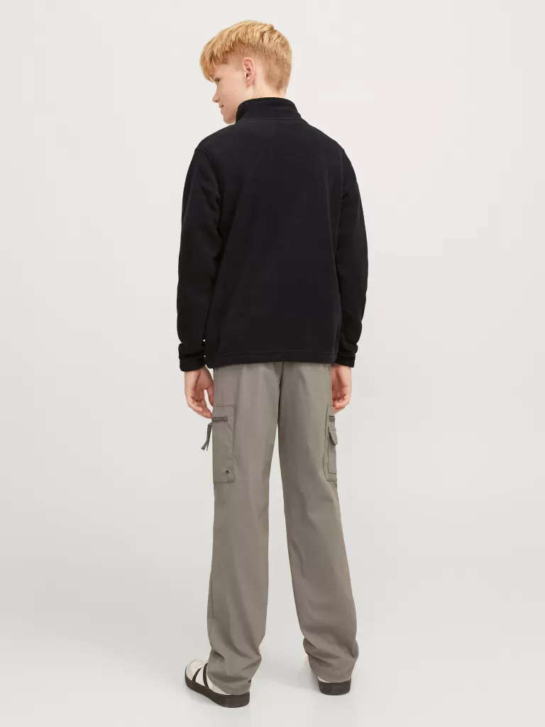 JACK & JONES Bluzy^Nadruk Bluza polarowa Junior Czarny