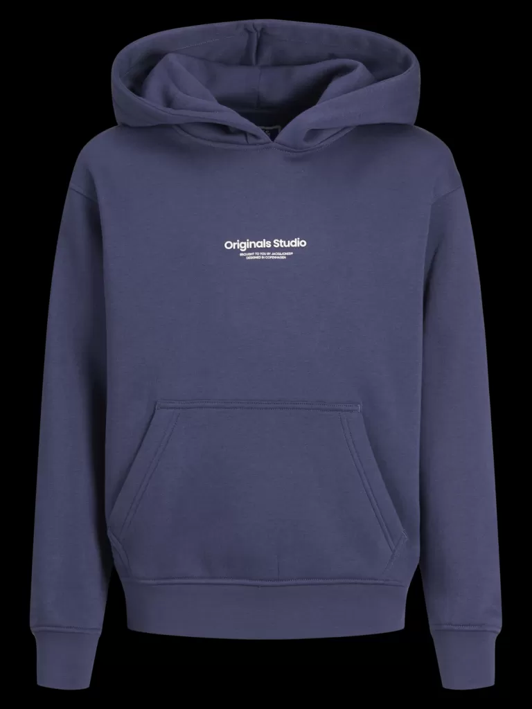 JACK & JONES Bestsellery | Bluzy^Nadruk Bluza z kapturem Junior Niebieski