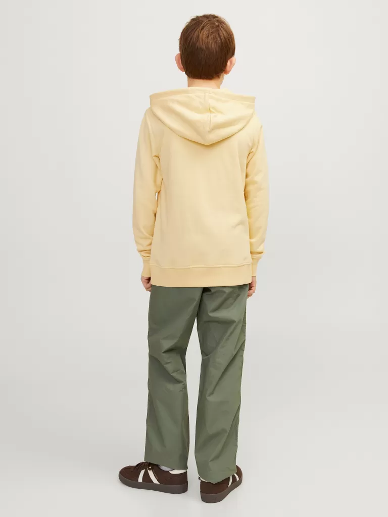 JACK & JONES Bluzy | Wyprzedaż^Nadruk Bluza z kapturem Junior Żółty