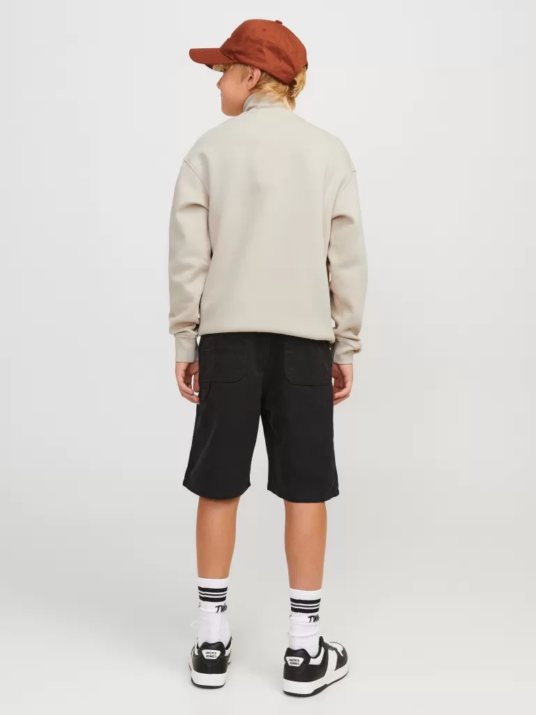 JACK & JONES Bluzy^Nadruk Bluza zapinana na zamek Junior Beżowy