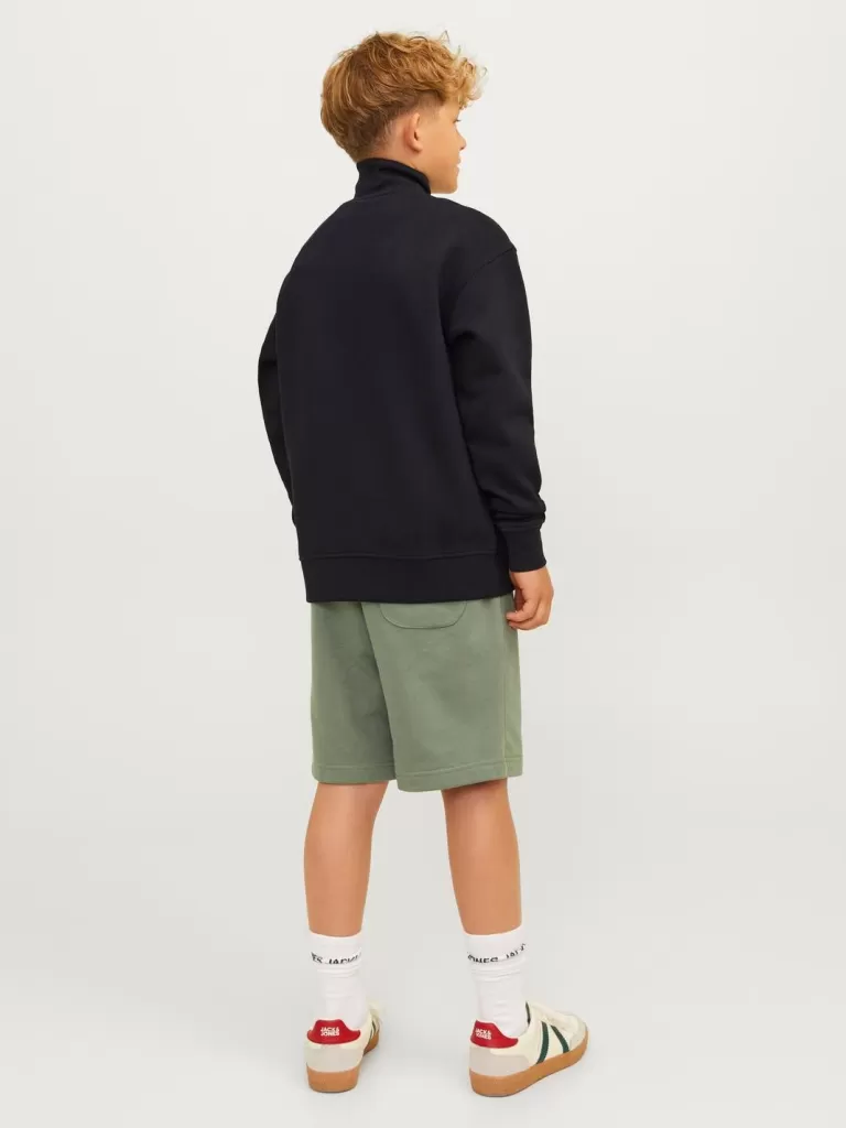 JACK & JONES Bluzy^Nadruk Bluza zapinana na zamek Junior Czarny