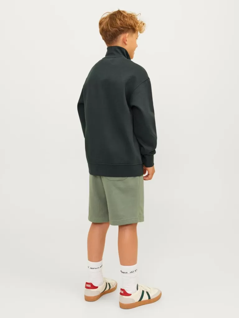 JACK & JONES Bluzy^Nadruk Bluza zapinana na zamek Junior Zielony