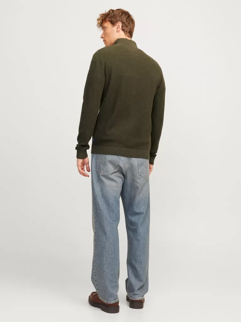 JACK & JONES Swetry^Nadruk Kardigan Zielony