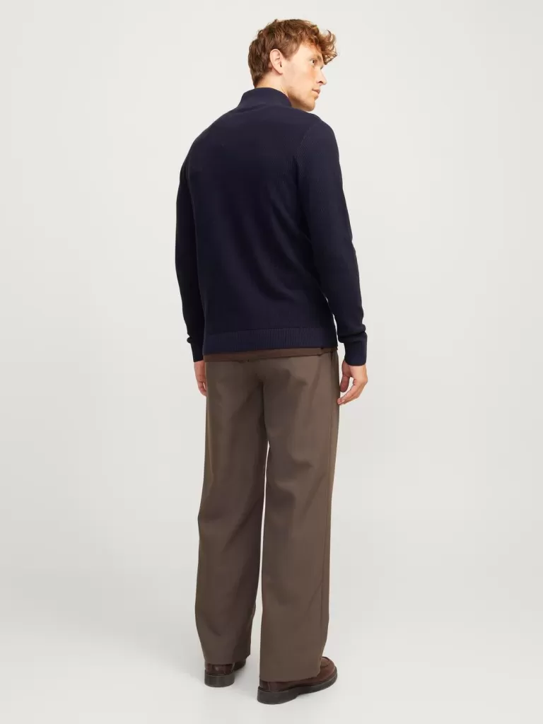 JACK & JONES Swetry^Nadruk Kardigan Niebieski