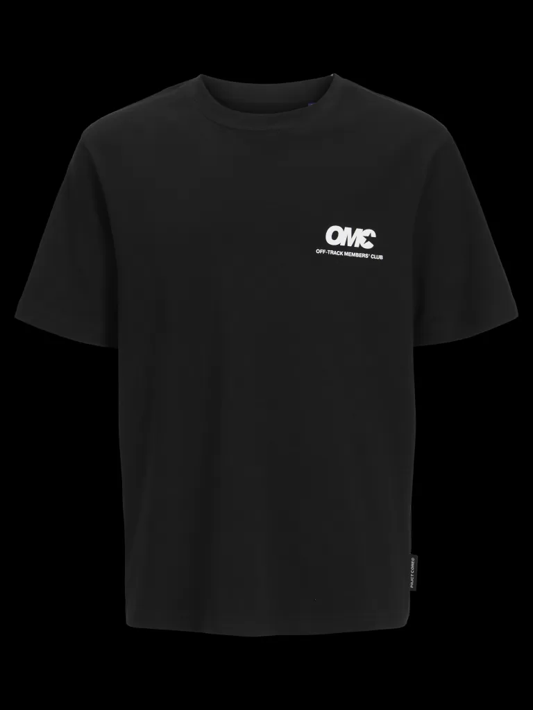 JACK & JONES Koszulki^Nadruk T-shirt Junior Czarny