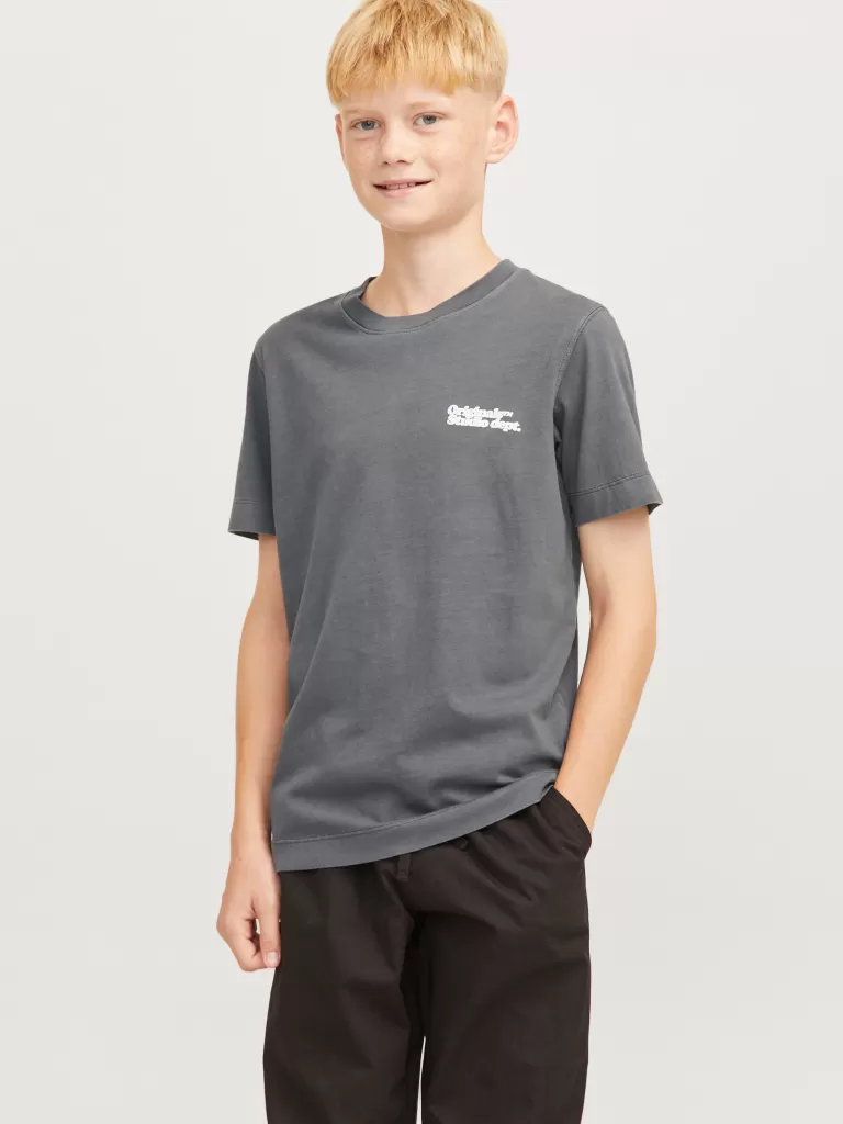 JACK & JONES Koszulki | Wyprzedaż^Nadruk T-shirt Junior Szary