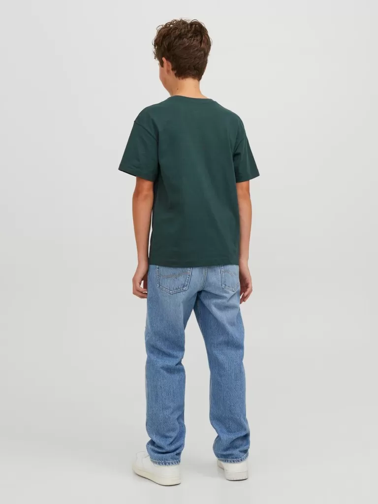 JACK & JONES Koszulki | Wyprzedaż^Nadruk T-shirt Junior Zielony