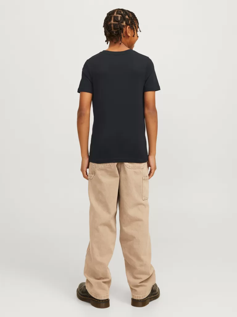 JACK & JONES Koszulki^Nadruk T-shirt Junior Czarny