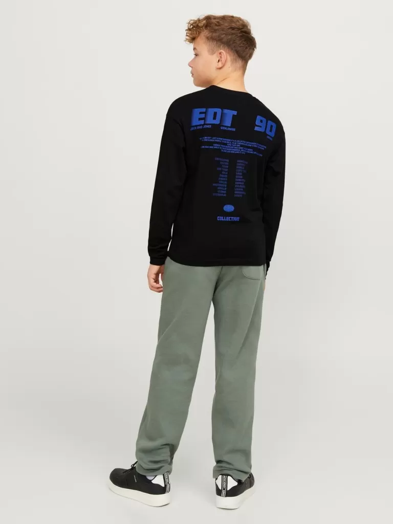 JACK & JONES Koszulki | Wyprzedaż^Nadruk T-shirt Junior Czarny