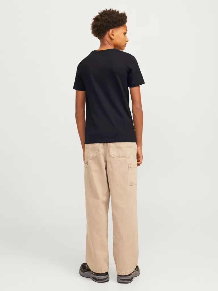 JACK & JONES Koszulki^Nadruk T-shirt Junior Czarny