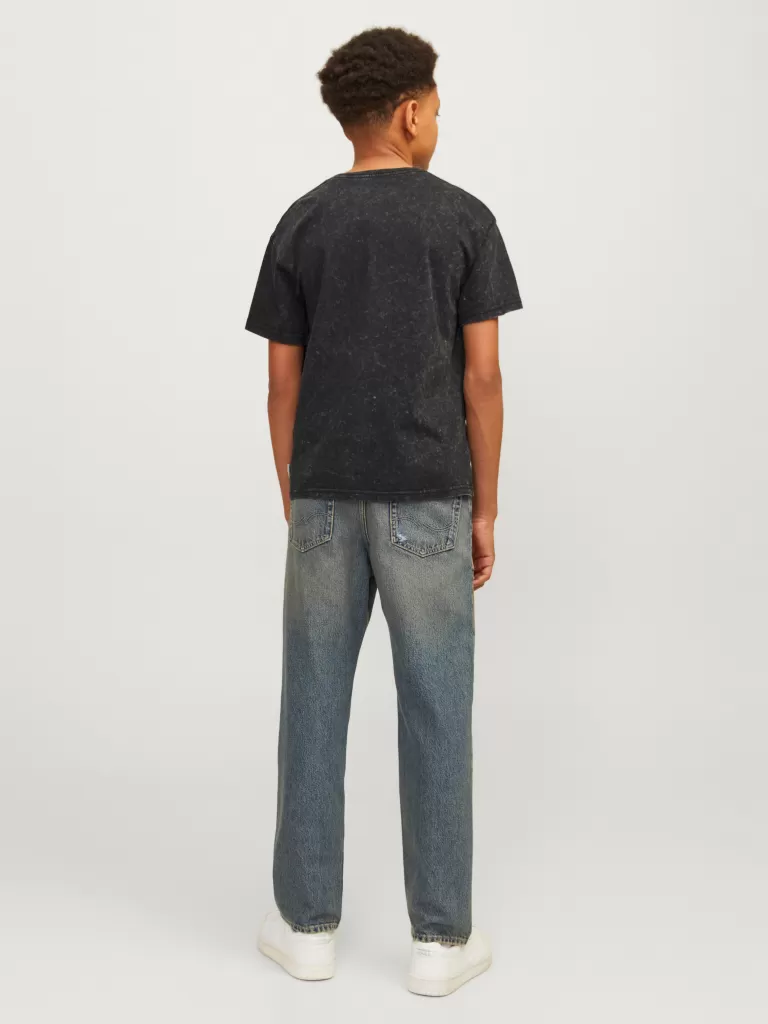 JACK & JONES Koszulki^Nadruk T-shirt Junior Czarny