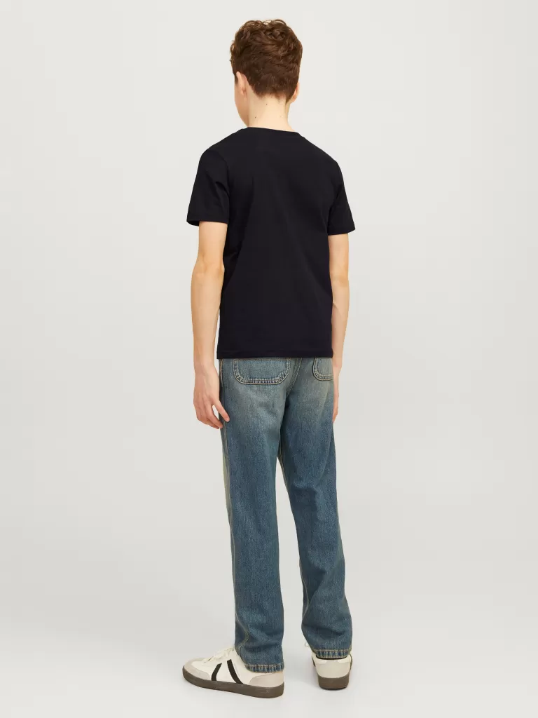 JACK & JONES Koszulki^Nadruk T-shirt Junior Czarny