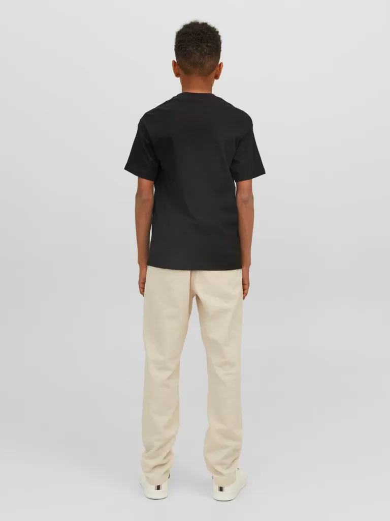 JACK & JONES Koszulki^Nadruk T-shirt Junior Czarny