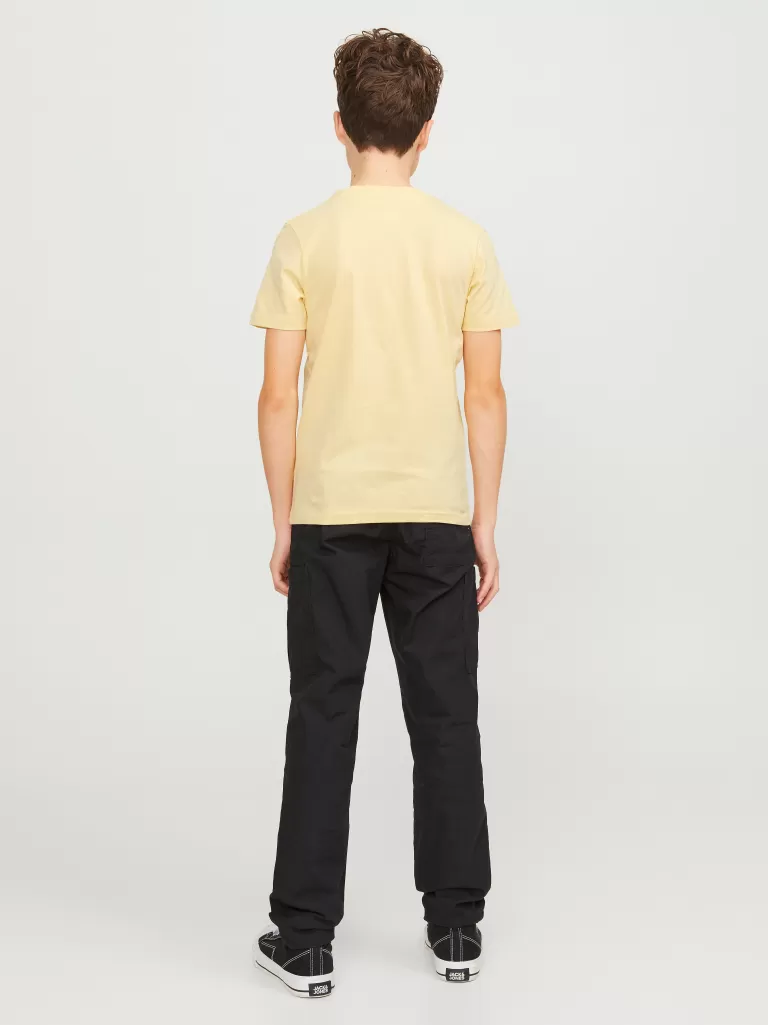 JACK & JONES Koszulki | Wyprzedaż^Nadruk T-shirt Junior Żółty