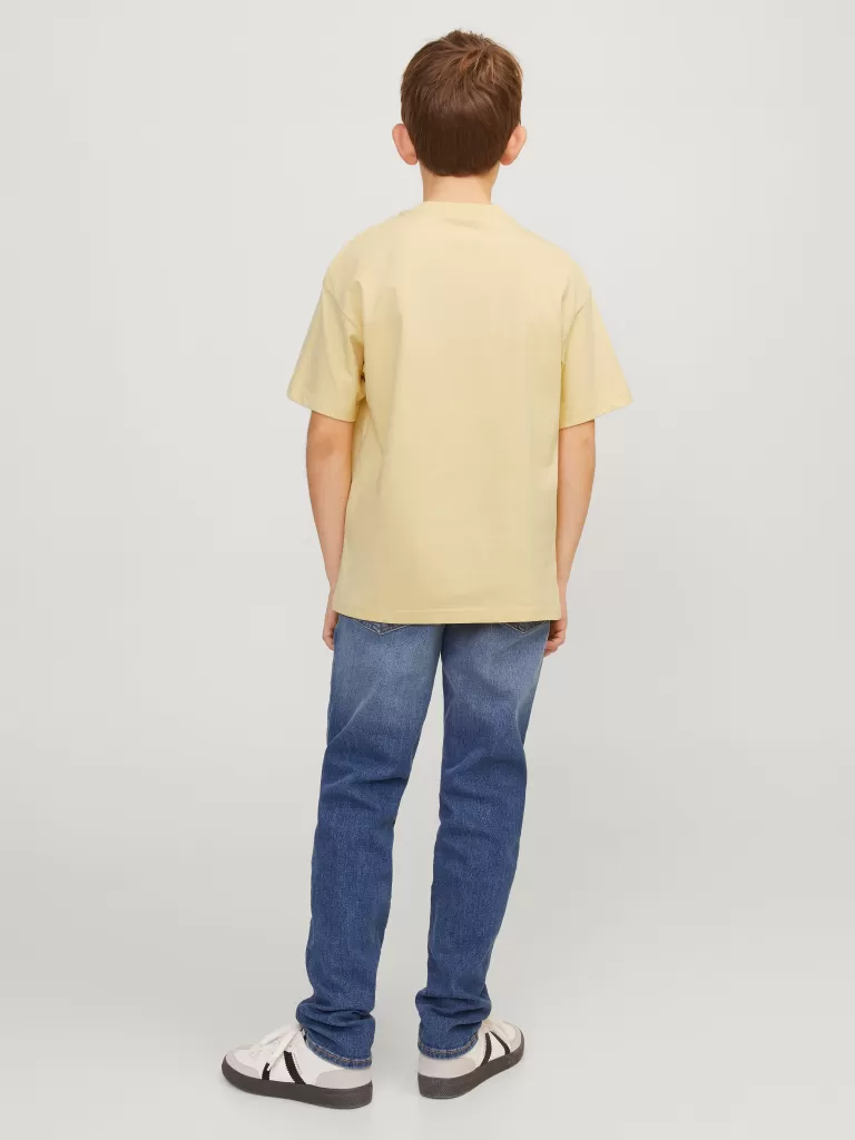JACK & JONES Koszulki | Wyprzedaż^Nadruk T-shirt Junior Żółty