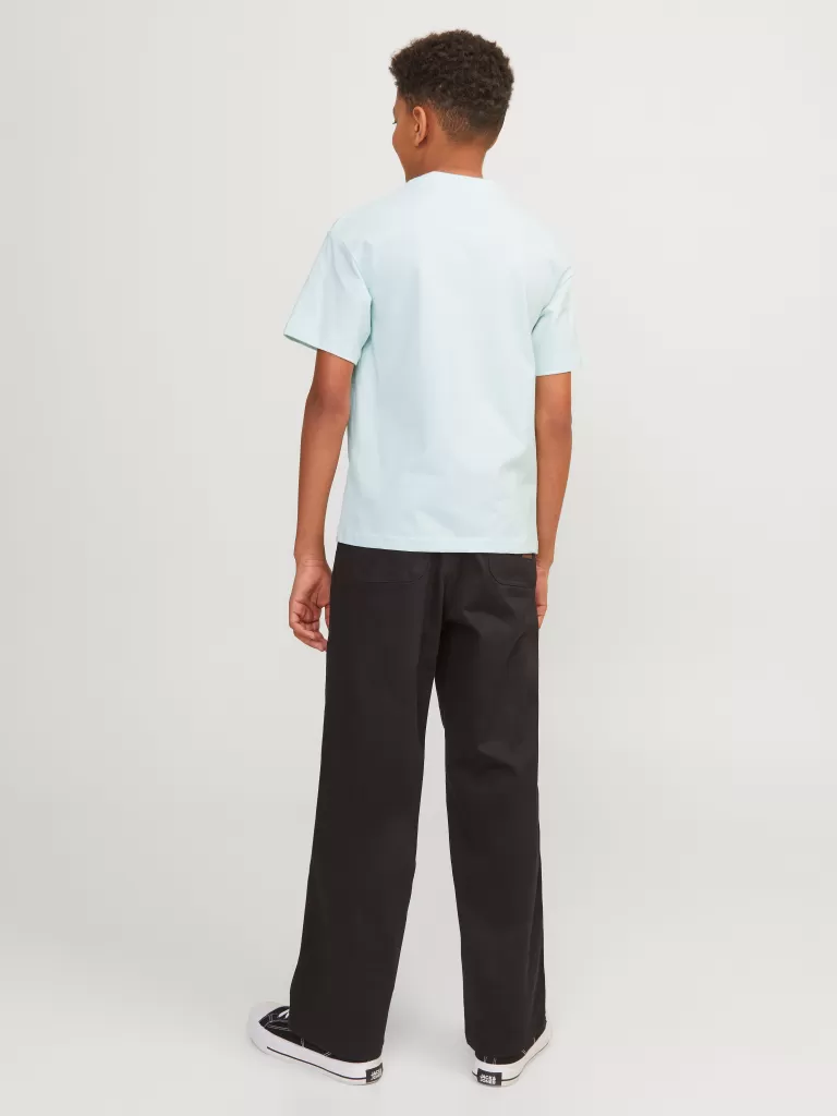 JACK & JONES Koszulki | Wyprzedaż^Nadruk T-shirt Junior Niebieski