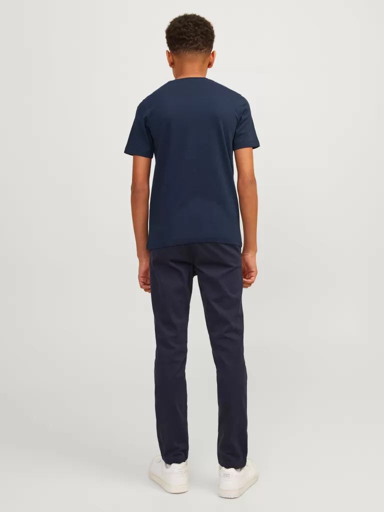 JACK & JONES Koszulki | Wyprzedaż^Nadruk T-shirt Junior Niebieski