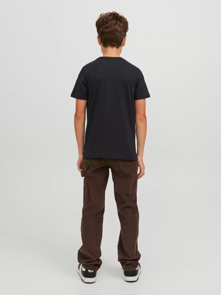 JACK & JONES Koszulki | Wyprzedaż^Nadruk T-shirt Junior Czarny