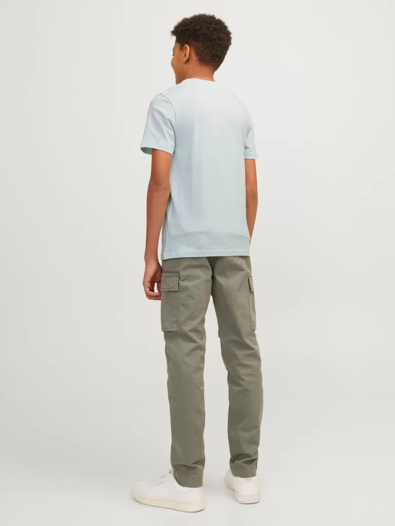 JACK & JONES Koszulki | Wyprzedaż^Nadruk T-shirt Junior Niebieski