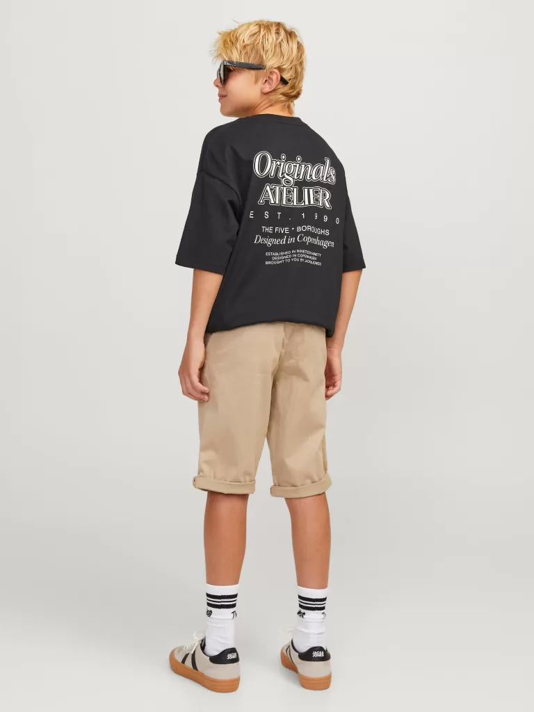 JACK & JONES Koszulki^Nadruk T-shirt Junior Czarny