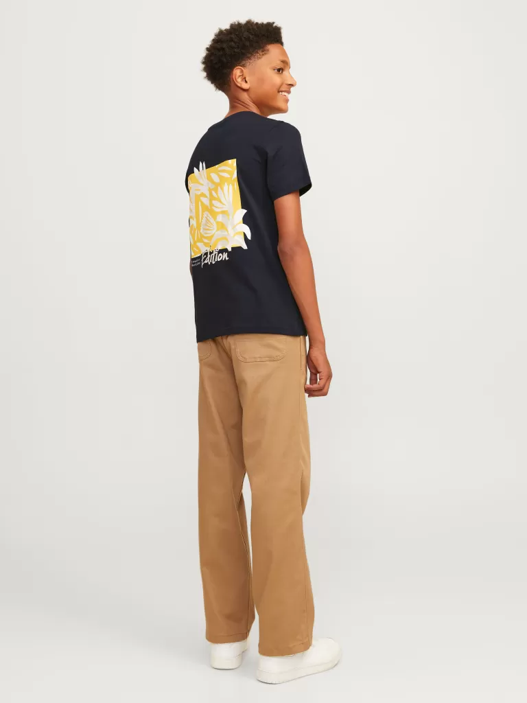 JACK & JONES Koszulki^Nadruk T-shirt Junior Czarny