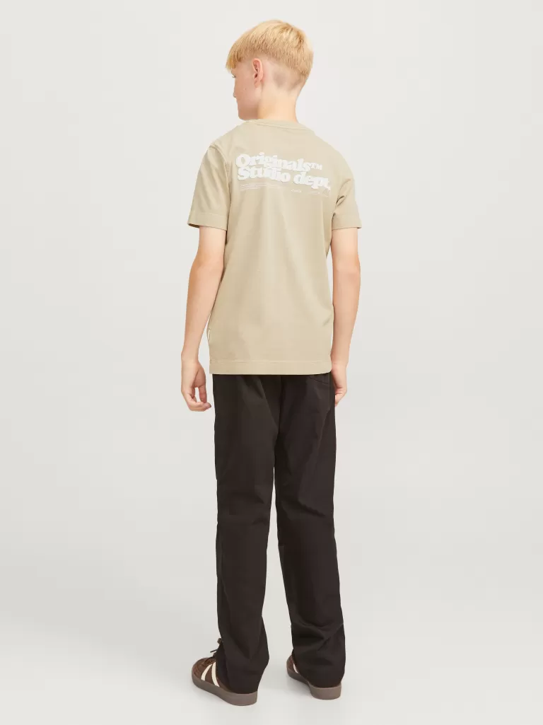JACK & JONES Koszulki | Wyprzedaż^Nadruk T-shirt Junior Beżowy