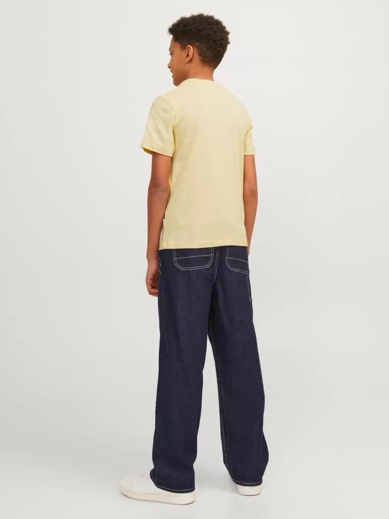 JACK & JONES Koszulki | Wyprzedaż^Nadruk T-shirt Junior Żółty
