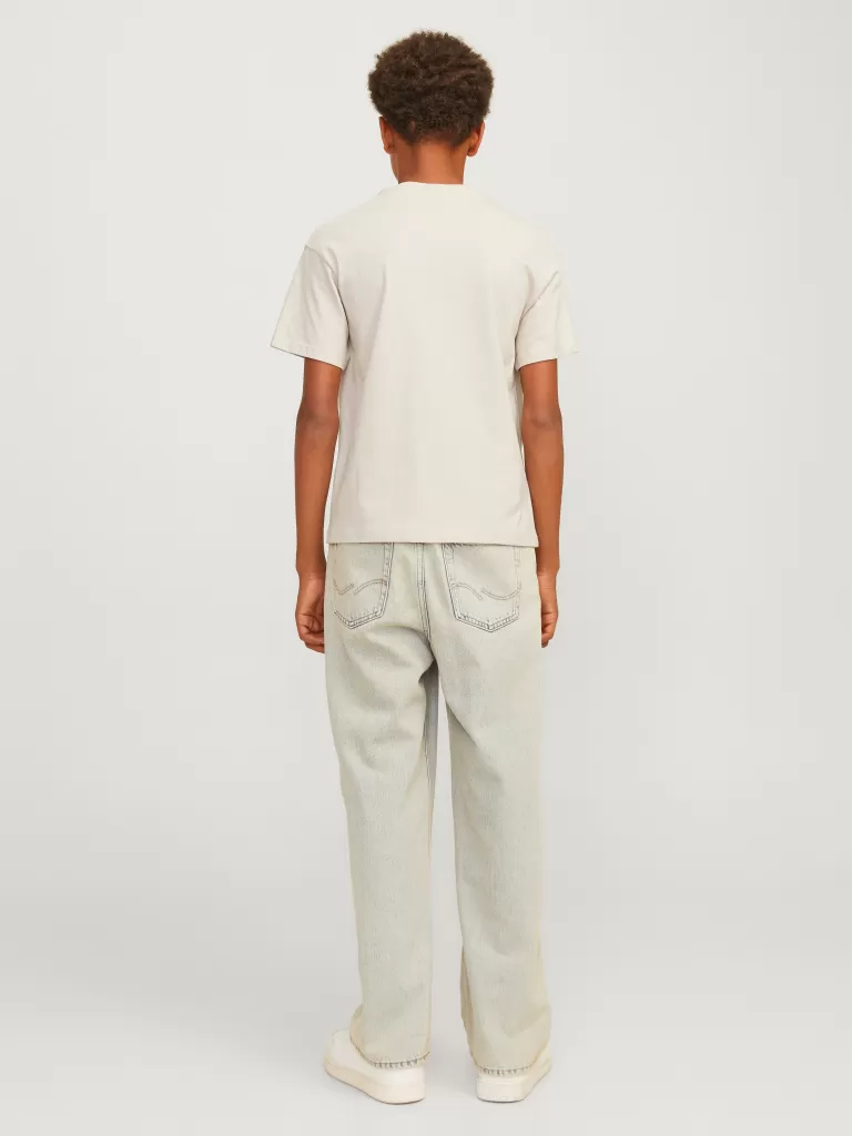 JACK & JONES Koszulki | Wyprzedaż^Nadruk T-shirt Junior Beżowy