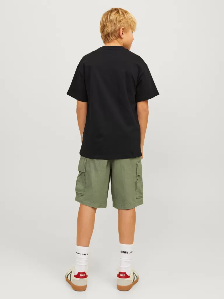 JACK & JONES Koszulki | Wyprzedaż^Nadruk T-shirt Junior Czarny