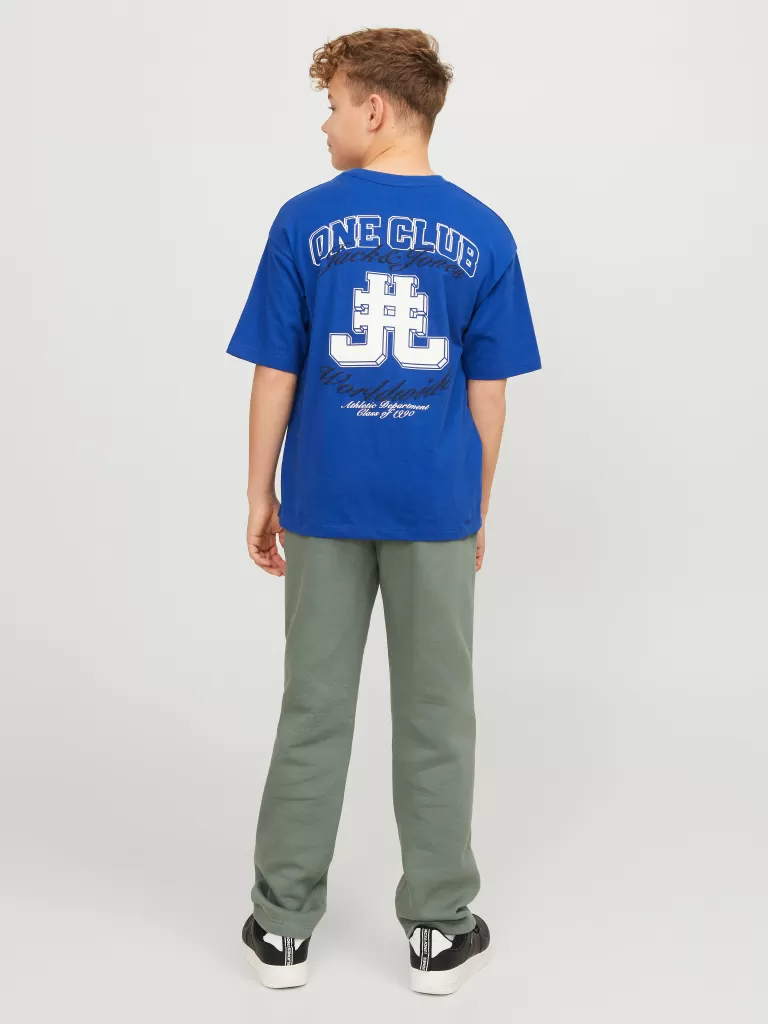 JACK & JONES Koszulki | Wyprzedaż^Nadruk T-shirt Junior Niebieski