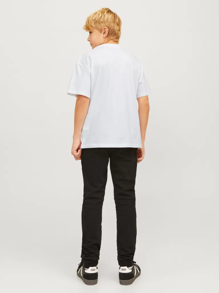 JACK & JONES Koszulki | Wyprzedaż^Nadruk T-shirt Junior Biały