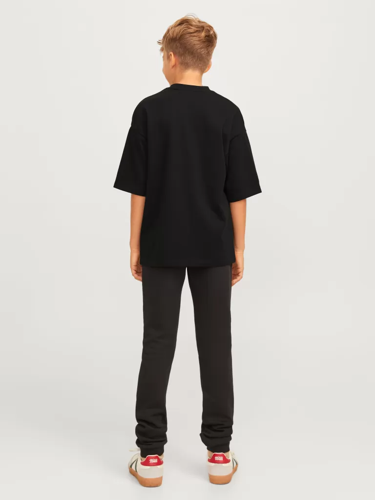 JACK & JONES Koszulki | Wyprzedaż^Nadruk T-shirt Junior Czarny