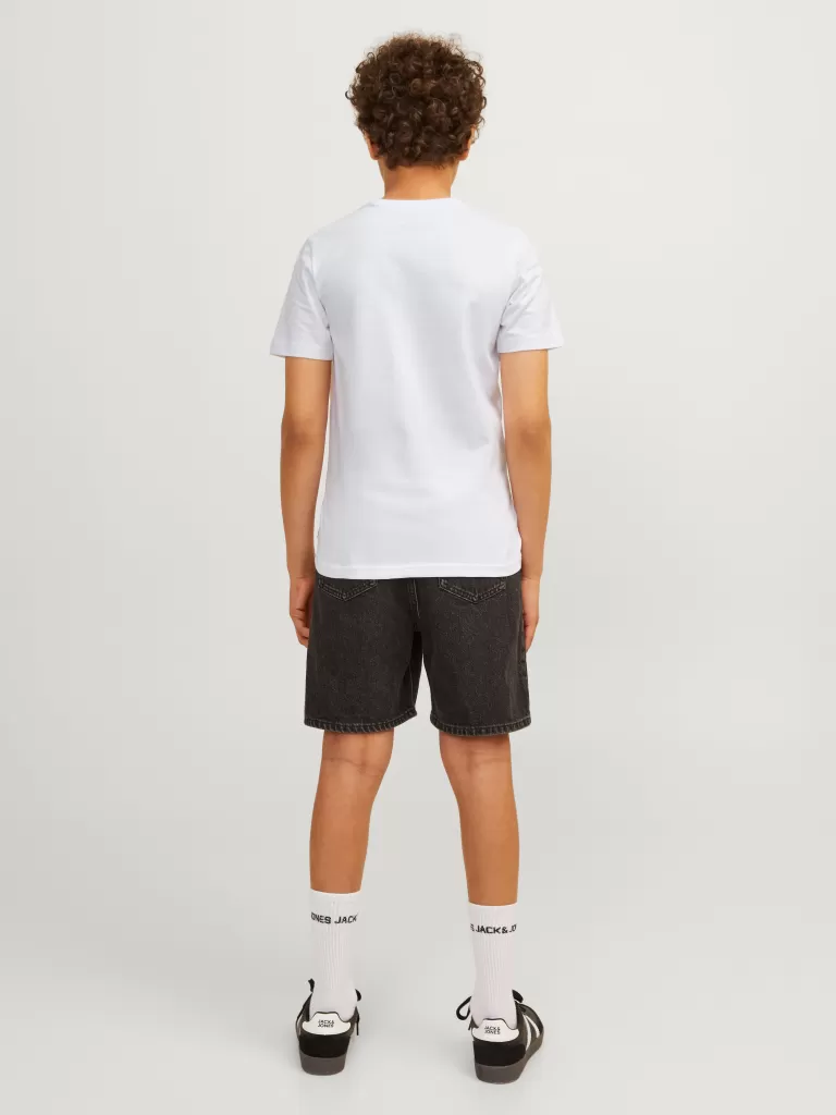 JACK & JONES Koszulki | Wyprzedaż^Nadruk T-shirt Junior Biały