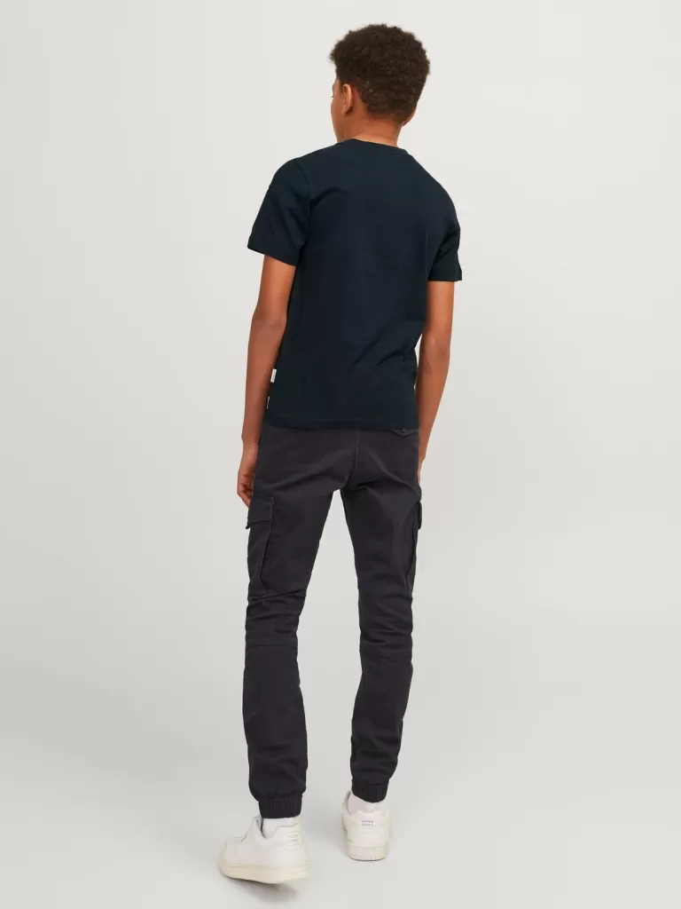 JACK & JONES Koszulki | Wyprzedaż^Nadruk T-shirt Junior Niebieski